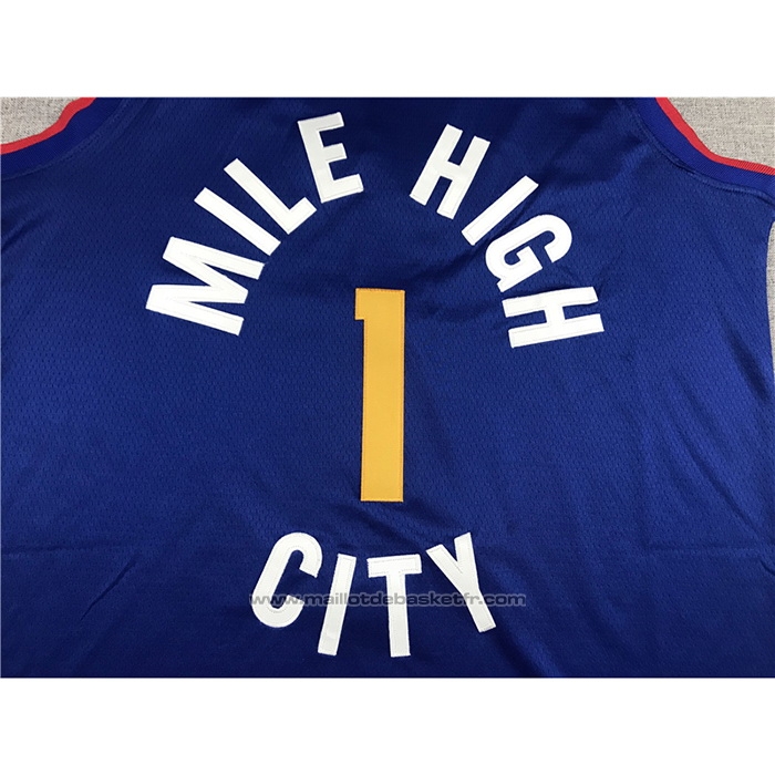 Maillot Denver Nuggets Michael Porter Jr. #1 Statement Bleu